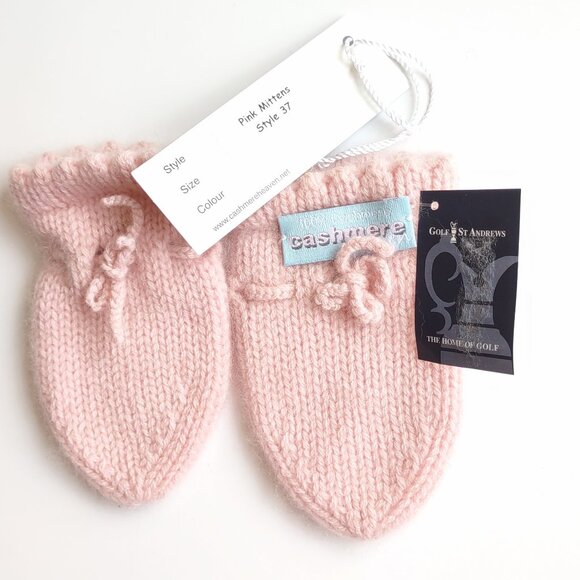 NWT Cashmere Baby Mittens & Vintage Ralph Lauren Wool Mittens 6-12 Months - Picture 4 of 12